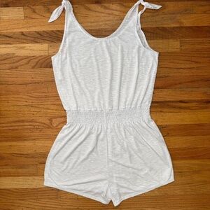 Becca Romper with tie detail on shoulders